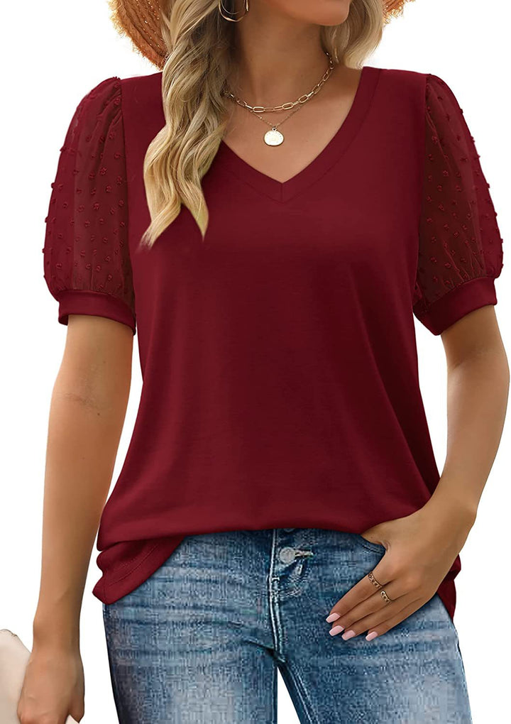 Rhianna | Elegante Top met Pofmouwen