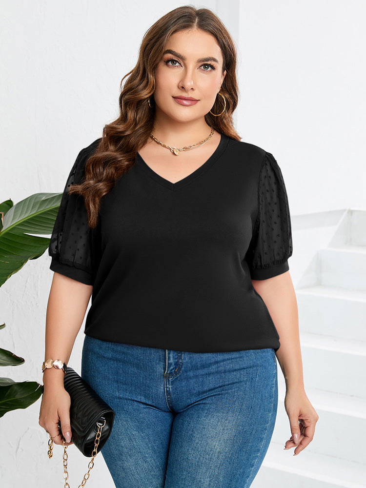 Rhianna | Elegante Top met Pofmouwen
